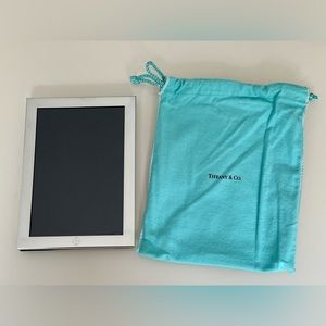 Tiffany Frame Pewter 5 x 7 (holds 4 x 6 photo) w/ Dust Bag Brand New Never Used